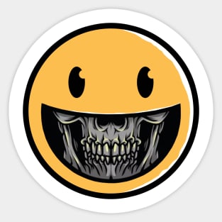 smile skull Sticker